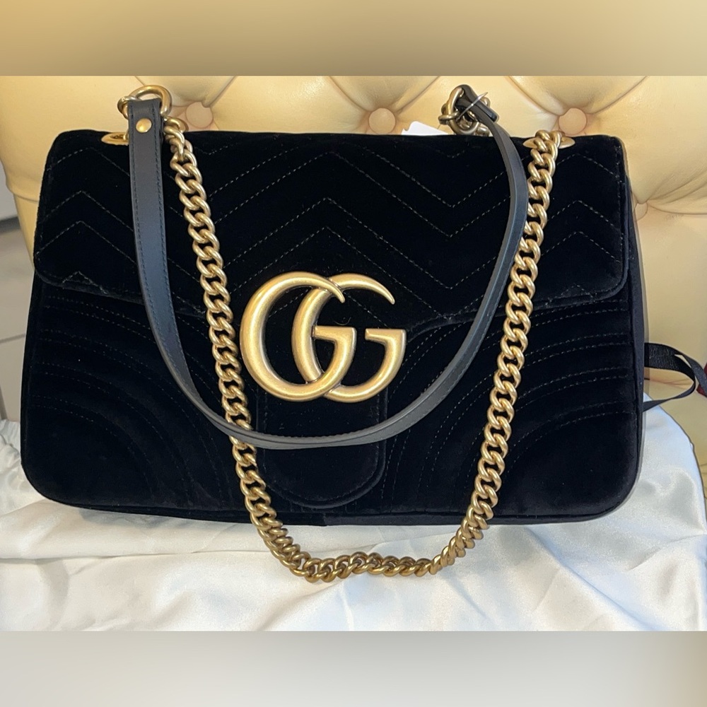 NWT Limited Edition 
 Gucci Marmont Matelasse Large Convertible Crossbody